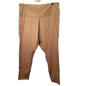Core 10 Women Nearly Naked Non-Sheer Yoga Legging High Waist Camel Size 3X